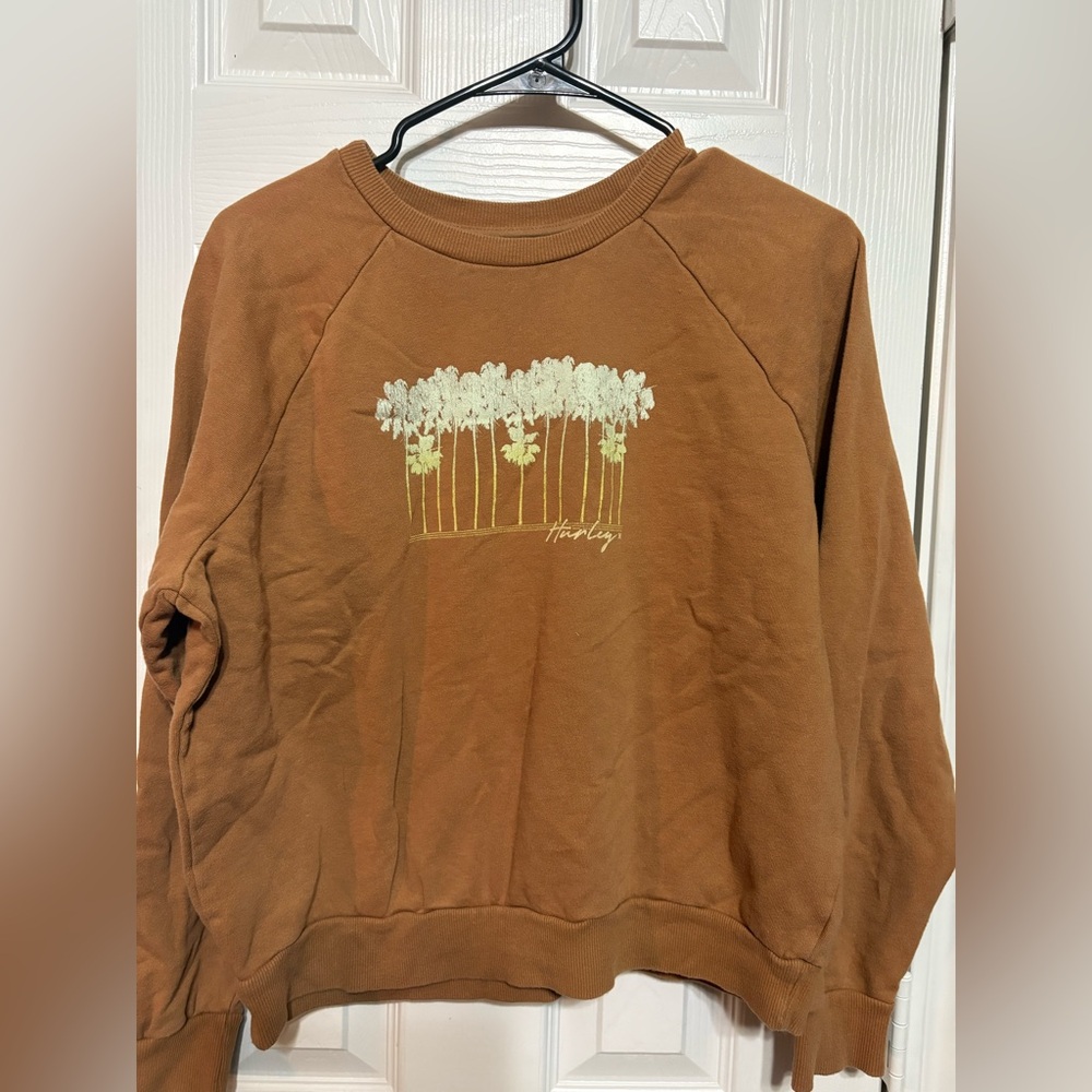 Hurley Brown Sweater with Cream Design